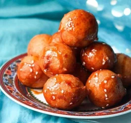 طرز تهیه شیرینی لگیمات فوری شیرینی معروف ترکی و عربی