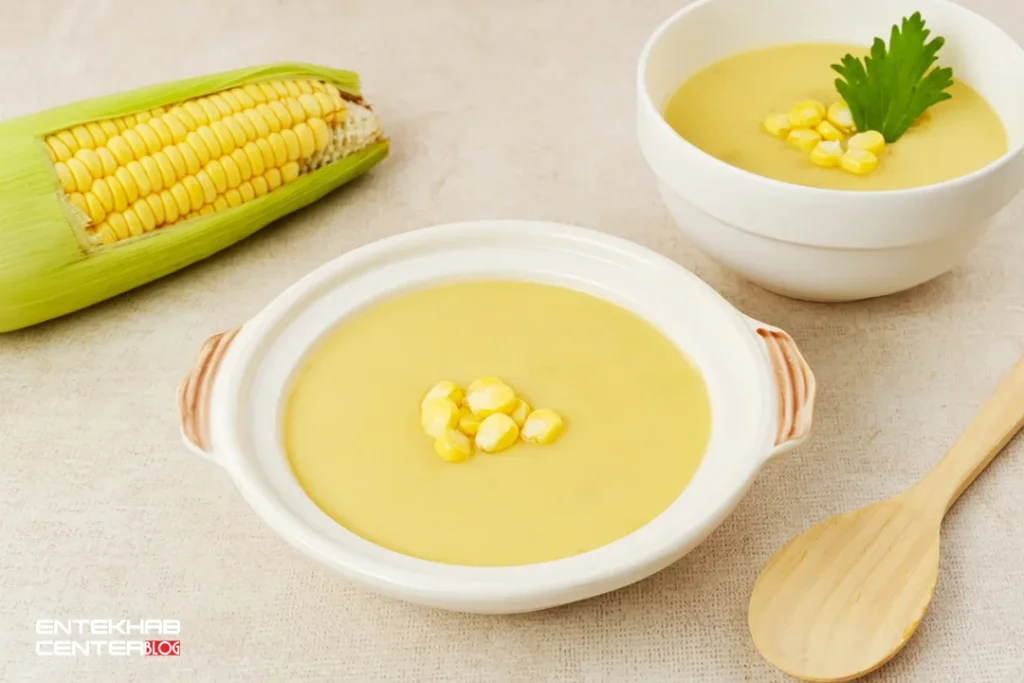 سوپ ذرت خامه‌ای؛ مخصوص عاشقای طعم ملایم