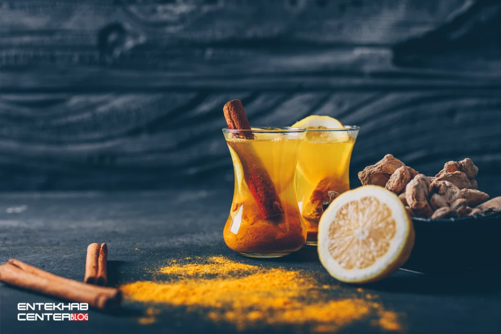 🌼 ۵. دمنوش زردچوبه و لیمو؛ تقویتکننده قوی سیستم ایمنی