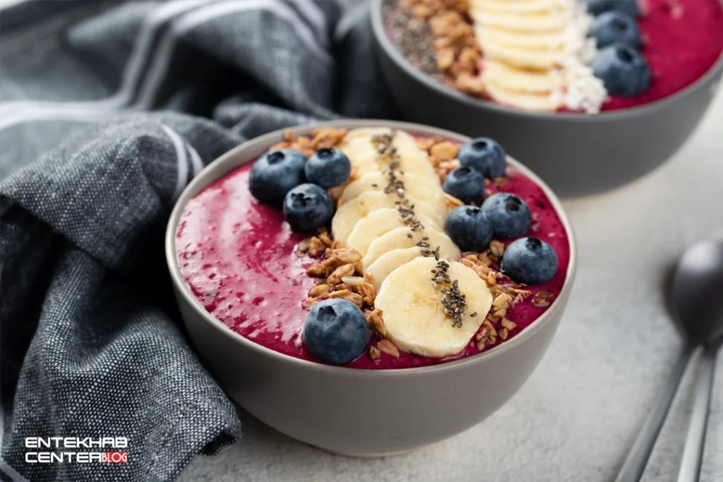 🥣 ۳. کاسه اسموتی (Smoothie Bowl)